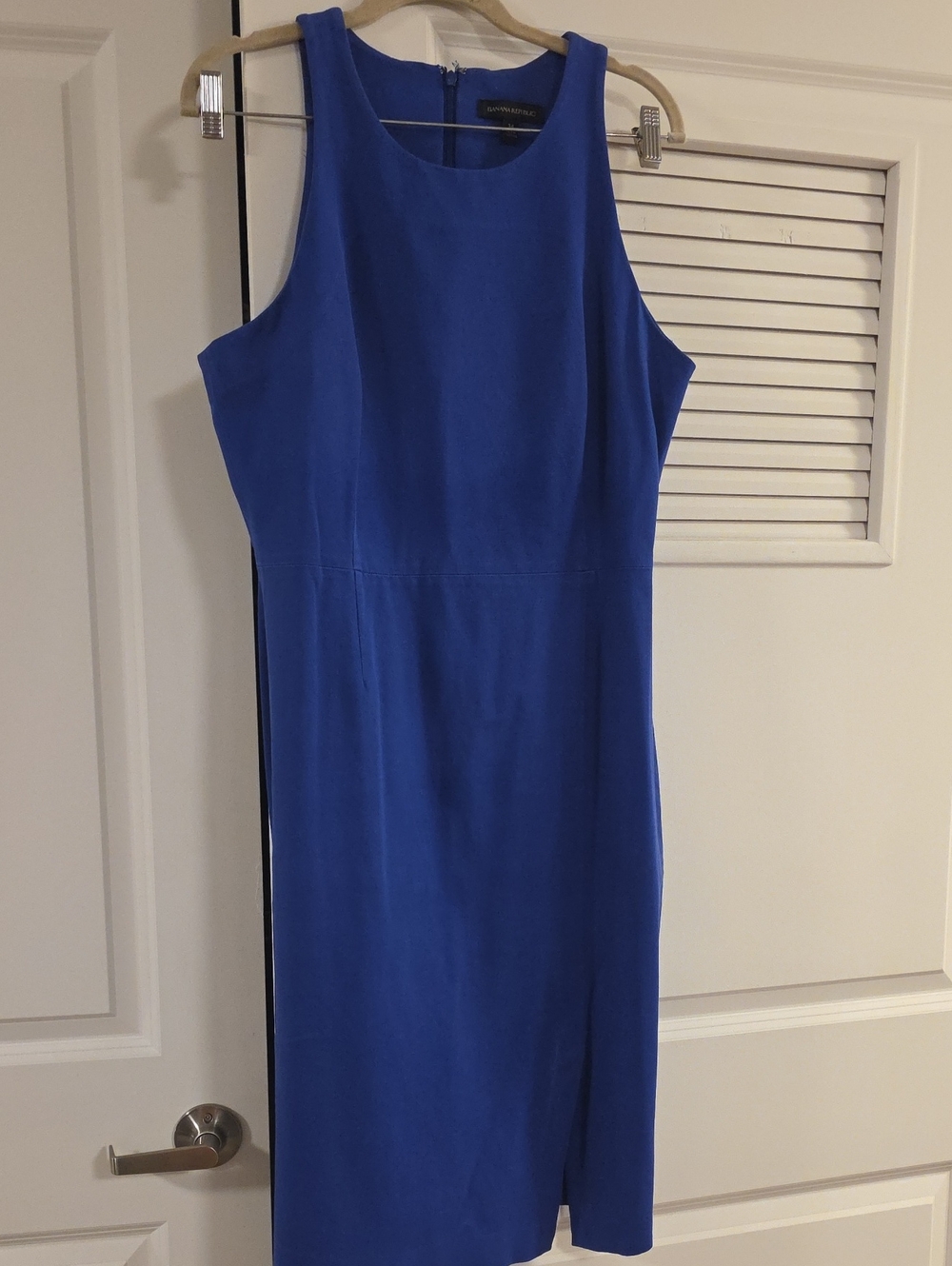 Banana Republic Cobalt Blue Midi Sheath Dress